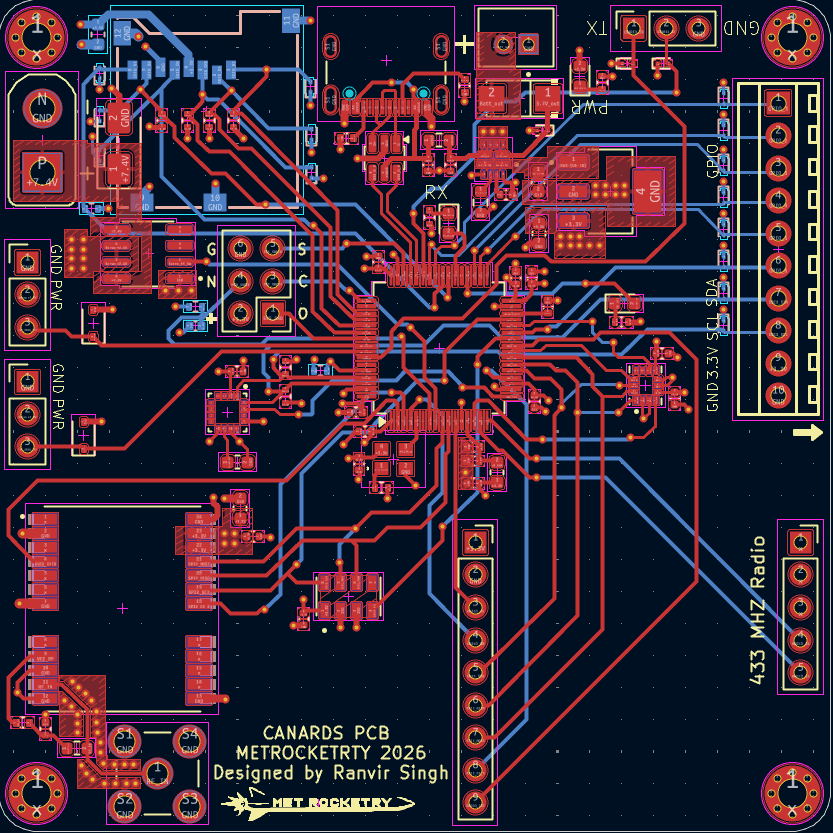 Orion PCB routing layout